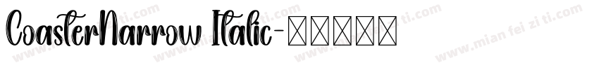 CoasterNarrow Italic字体转换